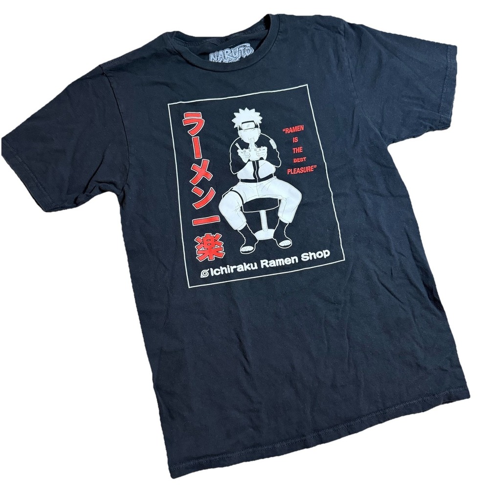 Naruto Shippuden Ripple Junction Graphic Ramen T-shirt Small Teens / Juniors Y2K